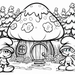 coloriage Schtroumpf pour primaire