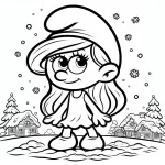 coloriage Schtroumpf gratuit pour enfants