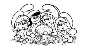 coloriage Schtroumpf et dessin a imprimer