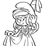 coloriage Schtroumpf pour enfant de 4 ans