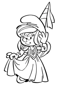 coloriage Schtroumpf pour enfant de 4 ans