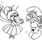 coloriage Schtroumpf de pour enfants