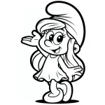 imprimer coloriage Schtroumpf pour enfant