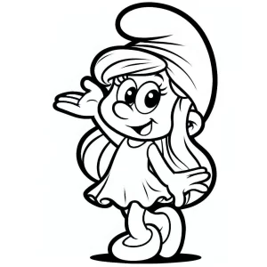 imprimer coloriage Schtroumpf pour enfant