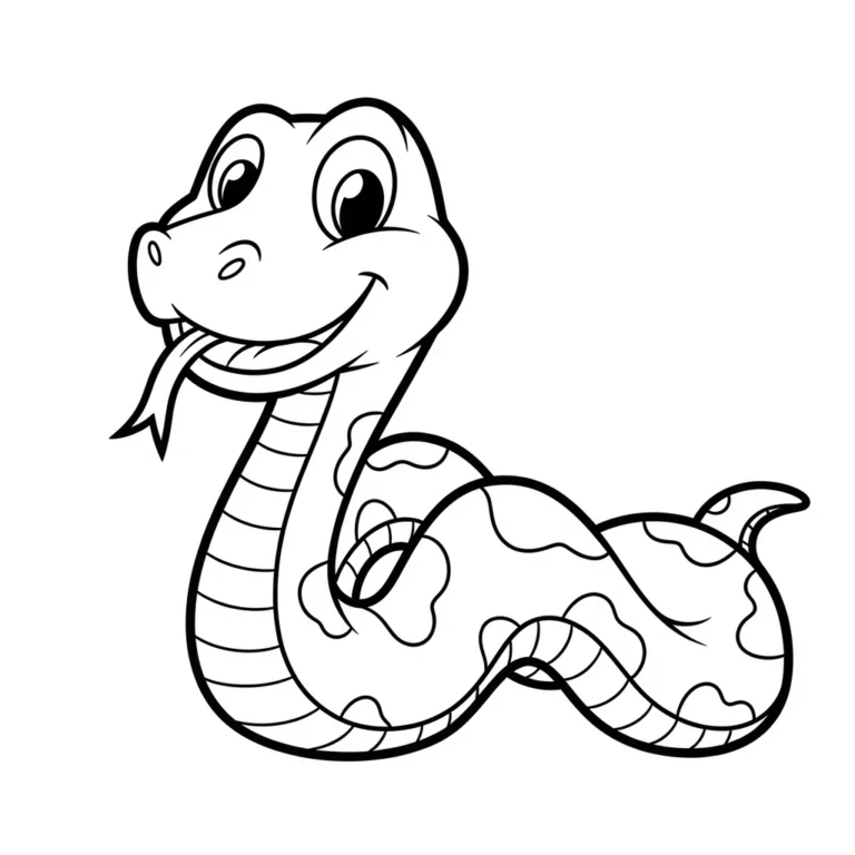 Tranh tô màu Serpent