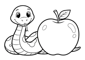 coloriage Serpent à imprimer pour enfant de 10 ans