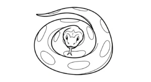 coloriage Serpent en ligne pour enfant