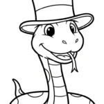 imprimer coloriage Serpent pour enfant