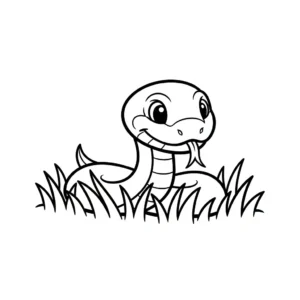 coloriage Serpent en ligne pour enfant