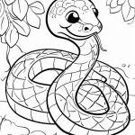 coloriage Serpent et dessin a imprimer