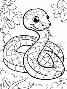 coloriage Serpent et dessin a imprimer