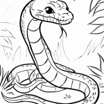 coloriage Serpent à imprimer gratuitement