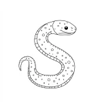 coloriage Serpent pour enfant de 2 ans