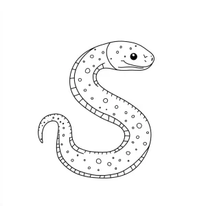 coloriage Serpent pour enfant de 2 ans
