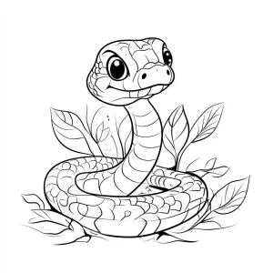 coloriage Serpent à imprimer gratuitement