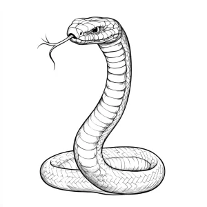 coloriage Serpent et decoupage a imprimer gratuit
