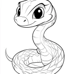 coloriage Serpent pour enfants à télécharger