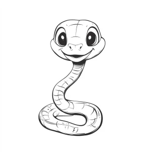 coloriage Serpent pour enfant à imprimer
