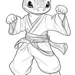 coloriage Serpent en ligne pour enfant