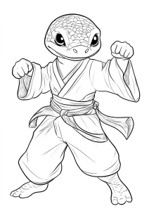 coloriage Serpent en ligne pour enfant