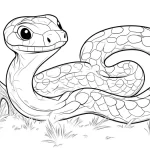 imprimer coloriage Serpent