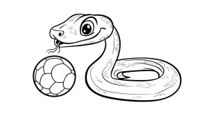 coloriage Serpent et apprentissage