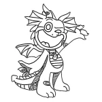 coloriage Smiling Critters pour enfant de 3 ans