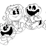 coloriage Smiling Critters à imprimer pour enfant de 12 ans