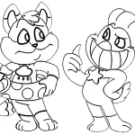 coloriage Smiling Critters à imprimer pour enfant de 9 ans