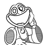 coloriage Smiling Critters et decoupage