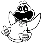 coloriage Smiling Critters à imprimer pour enfant de 2 ans