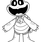 coloriage Smiling Critters à imprimer pour enfant de 3 ans