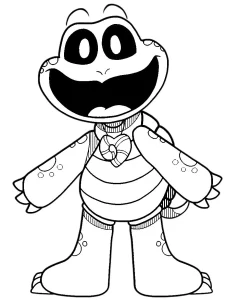 coloriage Smiling Critters à imprimer pour enfant de 3 ans