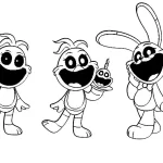 coloriage Smiling Critters pour bebe a imprimer