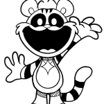 coloriage Smiling Critters et découpage à imprimer