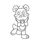 coloriage Smiling Critters à imprimer pour enfant de 3 ans