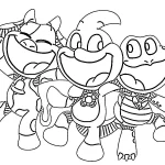 coloriage Smiling Critters à imprimer kawaii