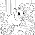 coloriage Souris a imprimer pour enfant de 4 ans