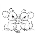 coloriage Souris gratuit