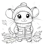coloriage Souris pour primaire