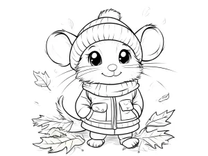 coloriage Souris pour primaire
