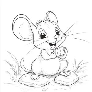 coloriage Souris pour enfant de 2 ans