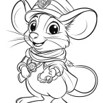coloriage Souris pour enfant