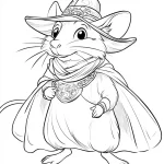 coloriage Souris et découpage à imprimer