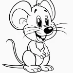 a imprimer coloriage Souris gratuit