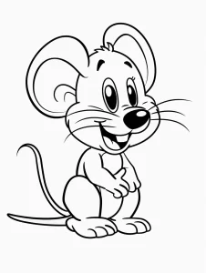 a imprimer coloriage Souris gratuit