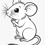 coloriage Souris pour enfants à imprimer
