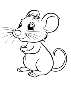 coloriage Souris a dessiner et imprimer