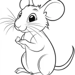 coloriage Souris gratuit à imprimer