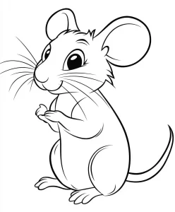 coloriage Souris gratuit à imprimer